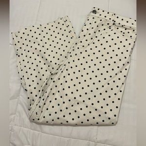 Gianna bini polka dot wide leg cropped pants